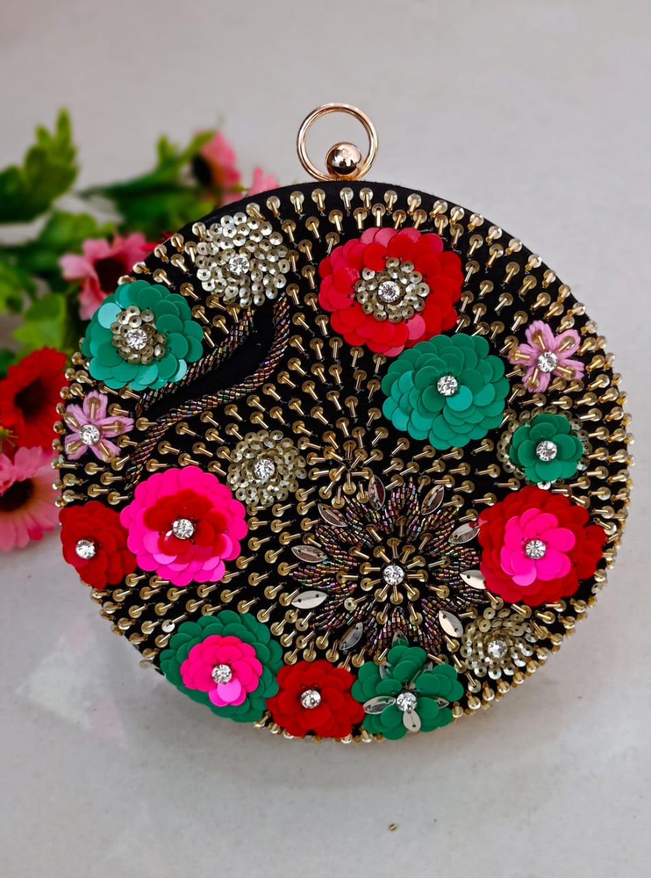 Fancy Embroidered Designer Wholesale Clutches
